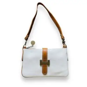 Herm Bag - White - Tan